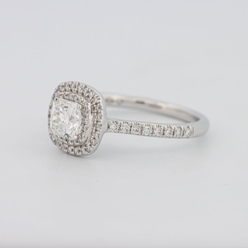 0.70 CT Square Radiant Double Halo Solitaire - ZIZOV DIAMONDS