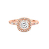 0.70 CT Square Radiant Double Halo Solitaire - ZIZOV DIAMONDS