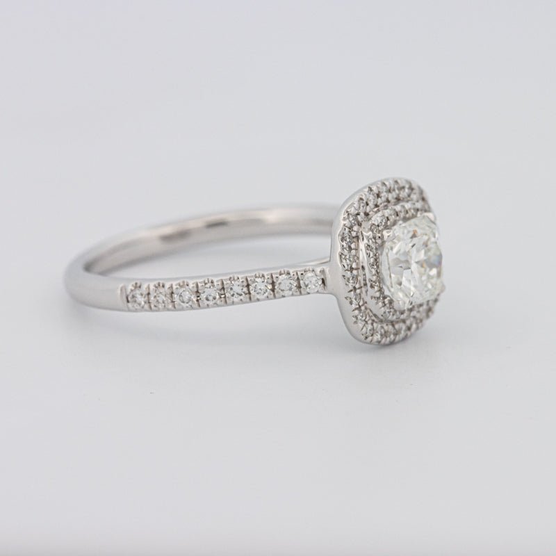 0.70 CT Square Radiant Double Halo Solitaire - ZIZOV DIAMONDS