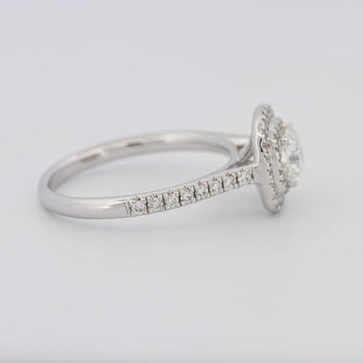 0.70 CT Square Radiant Double Halo Solitaire - ZIZOV DIAMONDS