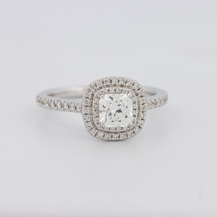 0.70 CT Square Radiant Double Halo Solitaire - ZIZOV DIAMONDS