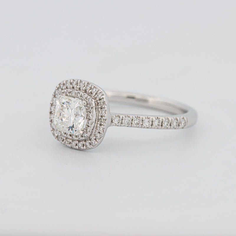 0.70 CT Square Radiant Double Halo Solitaire - ZIZOV DIAMONDS