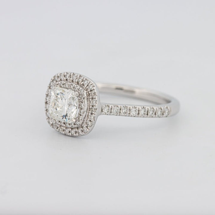 0.70 CT Square Radiant Double Halo Solitaire - ZIZOV DIAMONDS