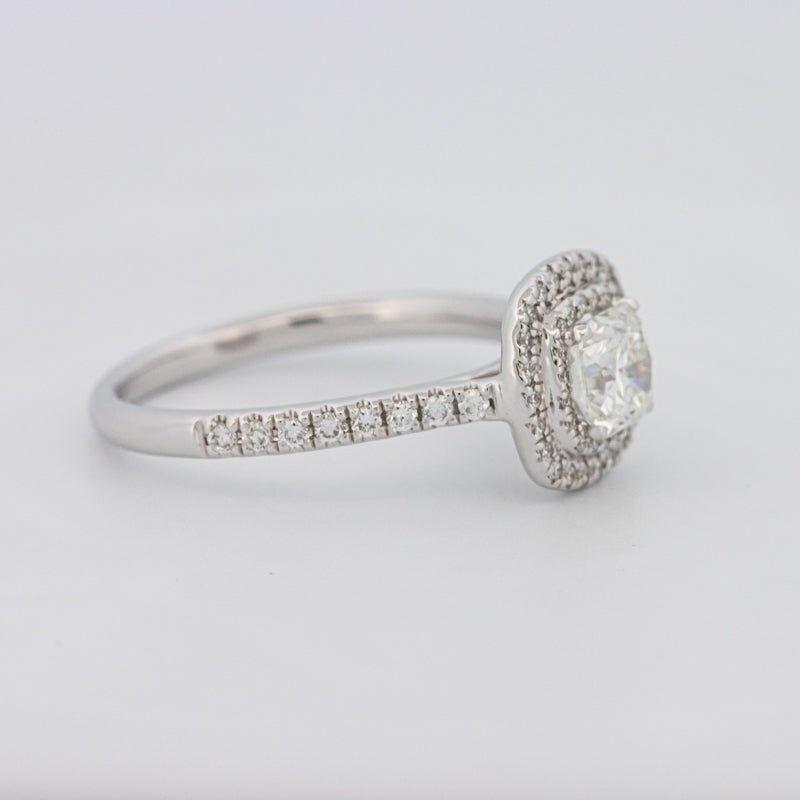 0.70 CT Square Radiant Double Halo Solitaire - ZIZOV DIAMONDS
