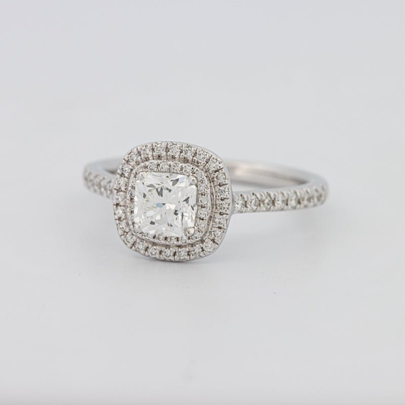 0.70 CT Square Radiant Double Halo Solitaire - ZIZOV DIAMONDS
