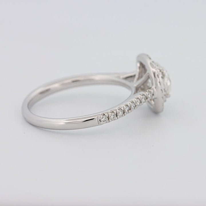 0.70 CT Square Radiant Double Halo Solitaire - ZIZOV DIAMONDS