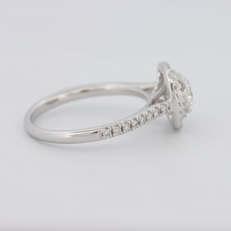 0.70 CT Square Radiant Double Halo Solitaire - ZIZOV DIAMONDS