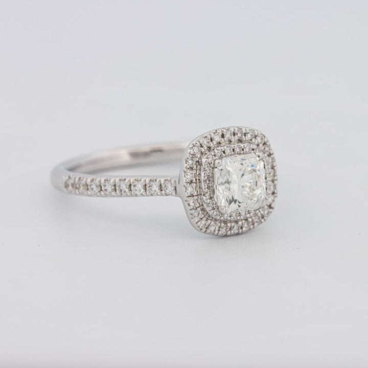 0.70 CT Square Radiant Double Halo Solitaire - ZIZOV DIAMONDS