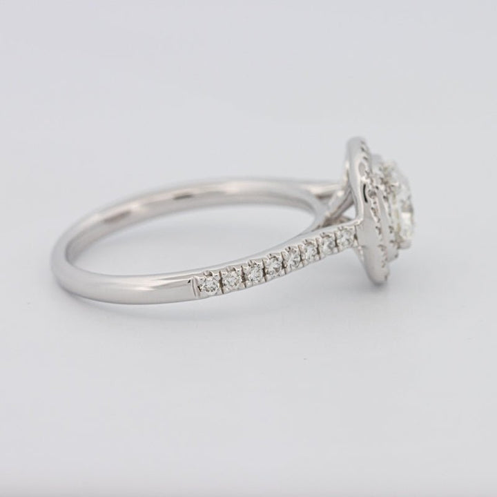 0.70 CT Square Radiant Double Halo Solitaire - ZIZOV DIAMONDS