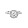 0.70 CT Square Radiant Double Halo Solitaire - ZIZOV DIAMONDS