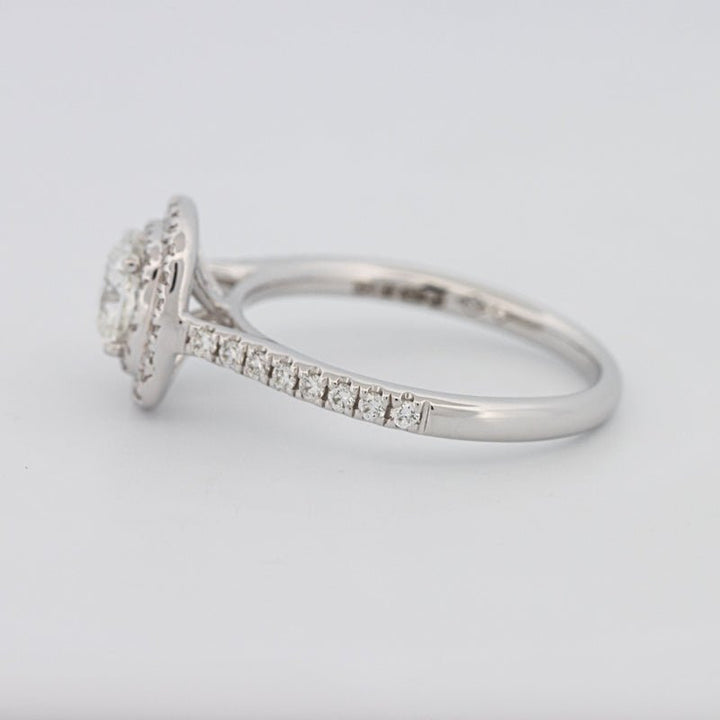 0.70 CT Square Radiant Double Halo Solitaire - ZIZOV DIAMONDS