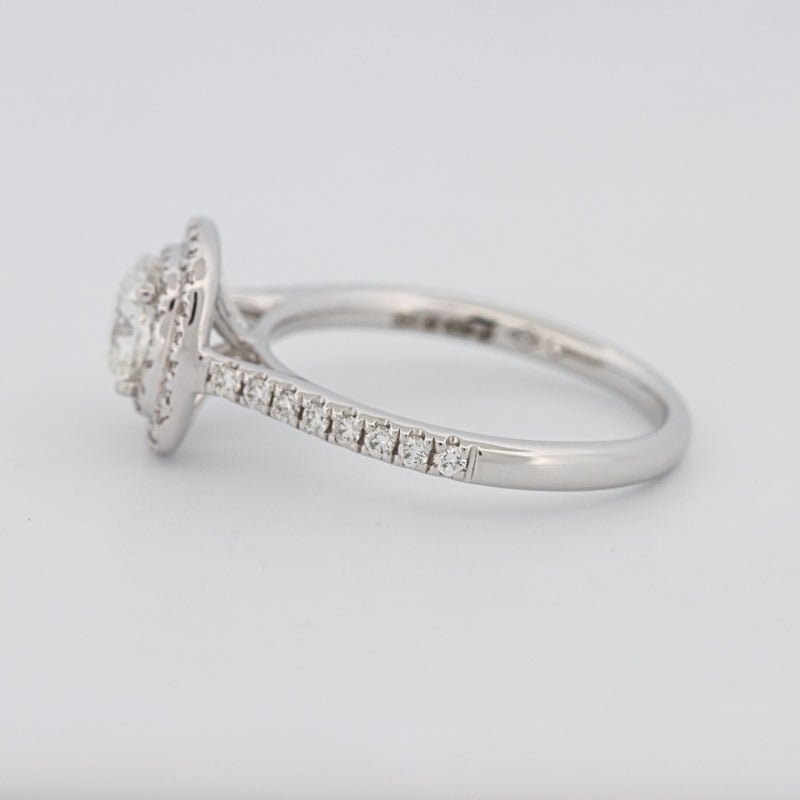 0.70 CT Square Radiant Double Halo Solitaire - ZIZOV DIAMONDS