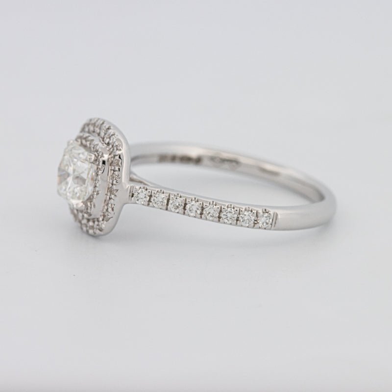 0.70 CT Square Radiant Double Halo Solitaire - ZIZOV DIAMONDS