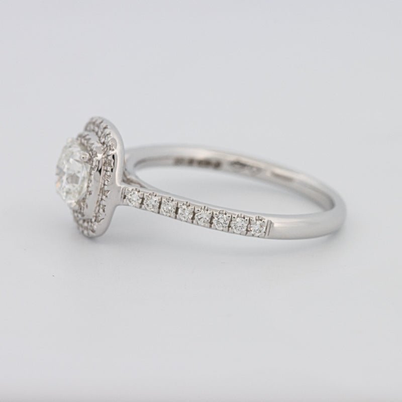 0.70 CT Square Radiant Double Halo Solitaire - ZIZOV DIAMONDS