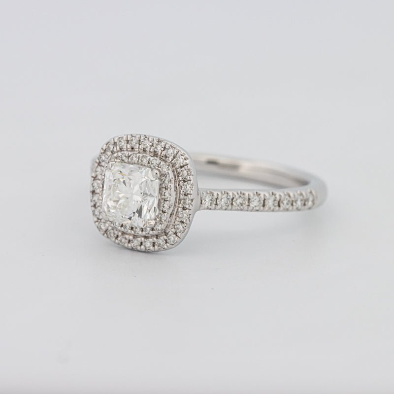 0.70 CT Square Radiant Double Halo Solitaire - ZIZOV DIAMONDS