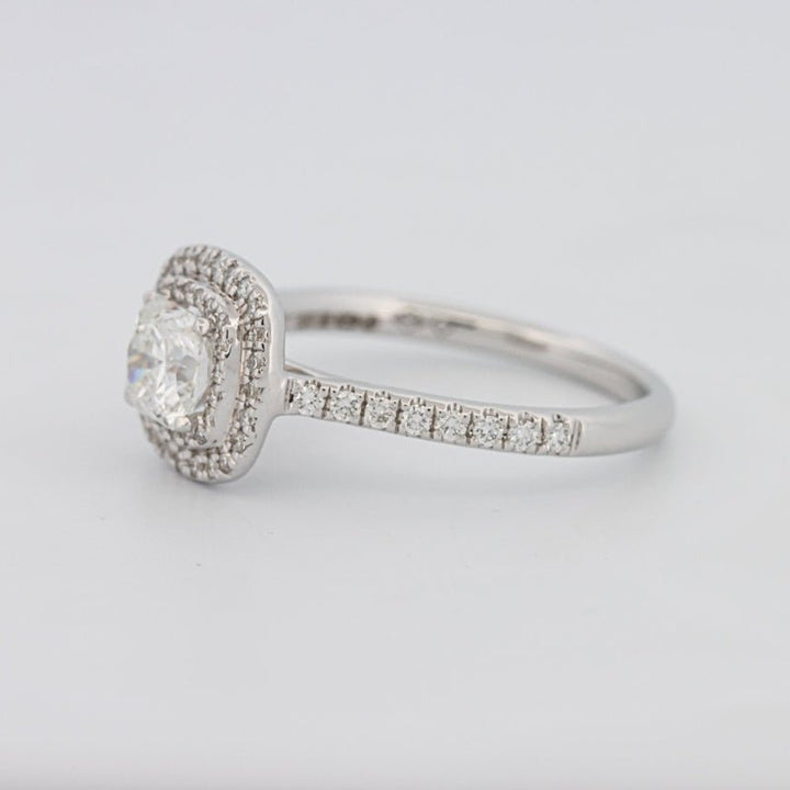 0.70 CT Square Radiant Double Halo Solitaire - ZIZOV DIAMONDS