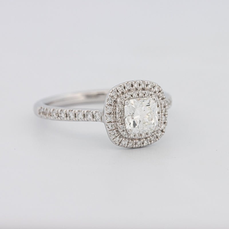 0.70 CT Square Radiant Double Halo Solitaire - ZIZOV DIAMONDS