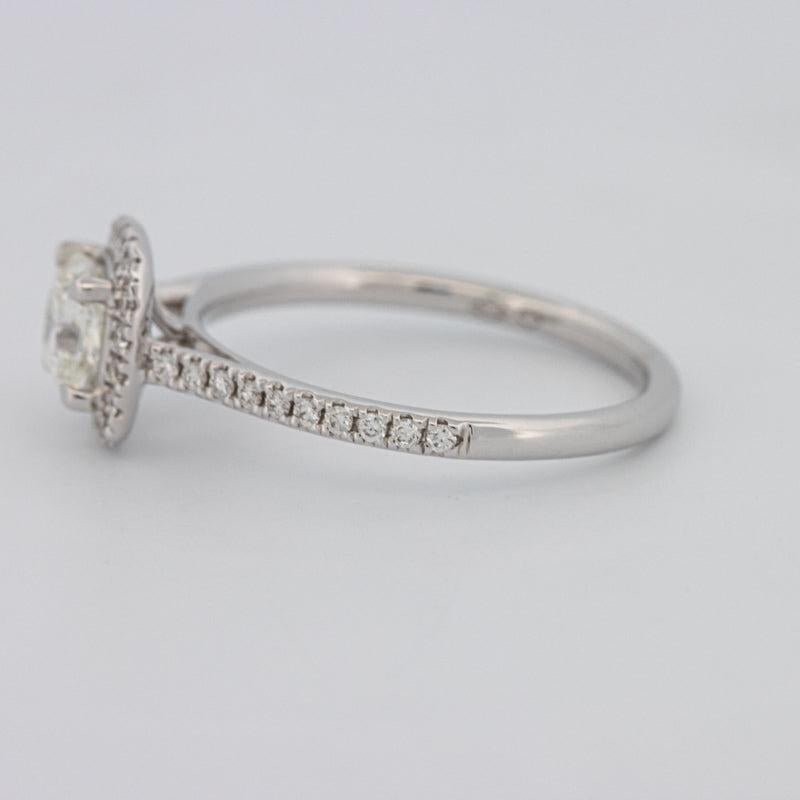 0.70 CT Square Radiant Halo Solitaire - ZIZOV DIAMONDS
