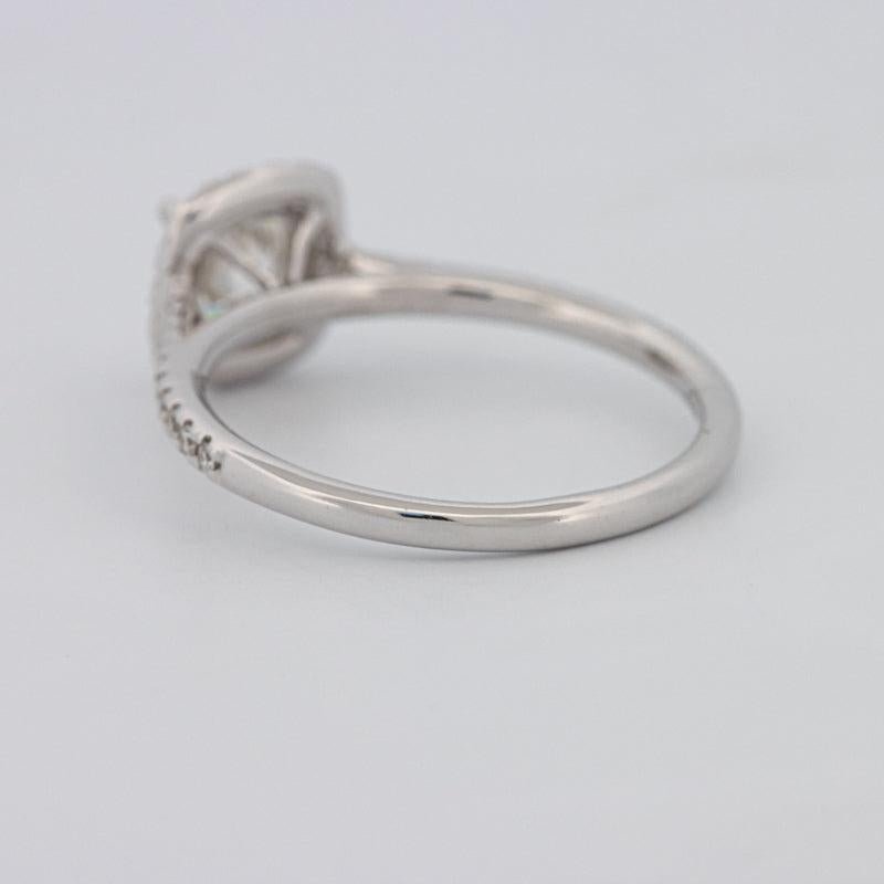 0.70 CT Square Radiant Halo Solitaire - ZIZOV DIAMONDS