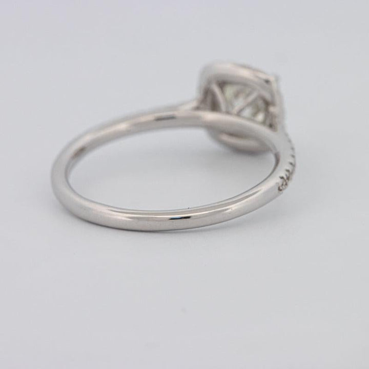 0.70 CT Square Radiant Halo Solitaire - ZIZOV DIAMONDS