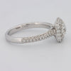 0.70 CT Square Radiant Halo Solitaire Pave Ring - ZIZOV DIAMONDS