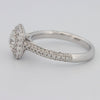 0.70 CT Square Radiant Halo Solitaire Pave Ring - ZIZOV DIAMONDS