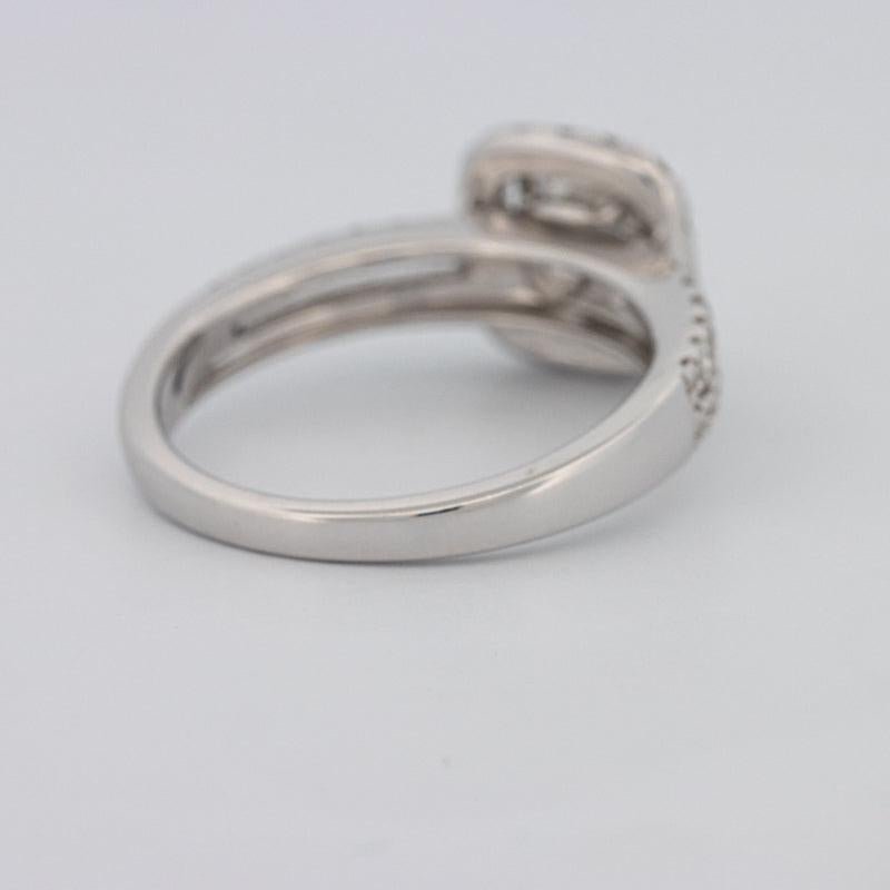 0.70 CT Square Radiant Halo Solitaire with Split Band - ZIZOV DIAMONDS