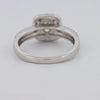 0.70 CT Square Radiant Halo Solitaire with Split Band - ZIZOV DIAMONDS