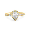 0.75 CT Pearshape Halo Solitaire - ZIZOV DIAMONDS