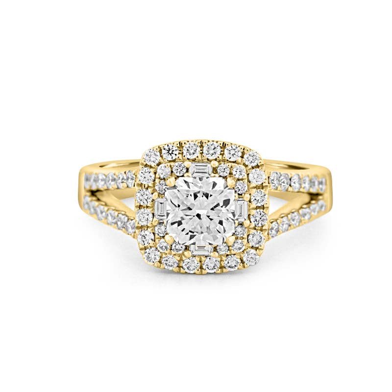 0.75 CT Round Double Halo Solitaire - ZIZOV DIAMONDS