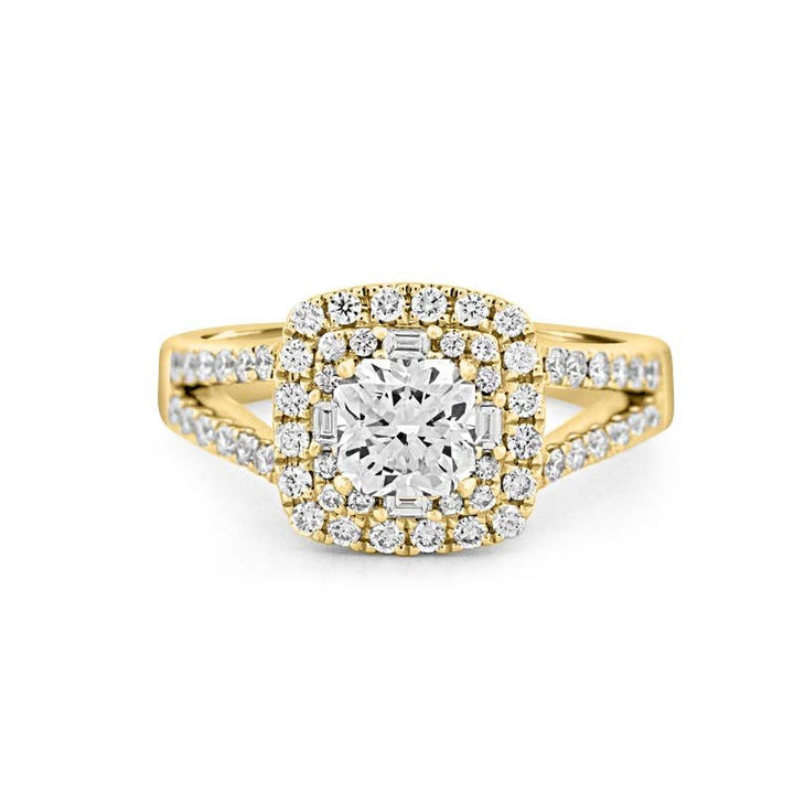 0.75 CT Round Double Halo Solitaire - ZIZOV DIAMONDS