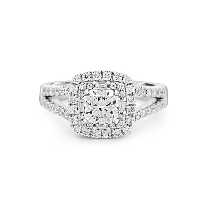 0.75 CT Round Double Halo Solitaire - ZIZOV DIAMONDS