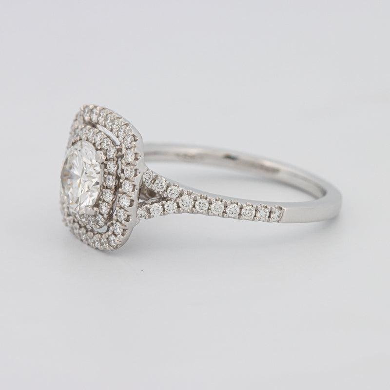 0.80 CT Double Halo Round Solitaire ring - ZIZOV DIAMONDS