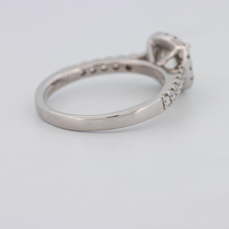 0.80 CT Square Radiant Halo Pavé Solitaire - ZIZOV DIAMONDS