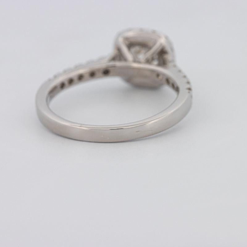 0.80 CT Square Radiant Halo Pavé Solitaire - ZIZOV DIAMONDS