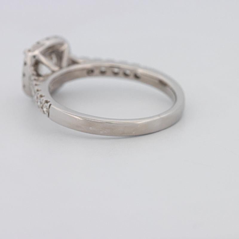 0.80 CT Square Radiant Halo Pavé Solitaire - ZIZOV DIAMONDS