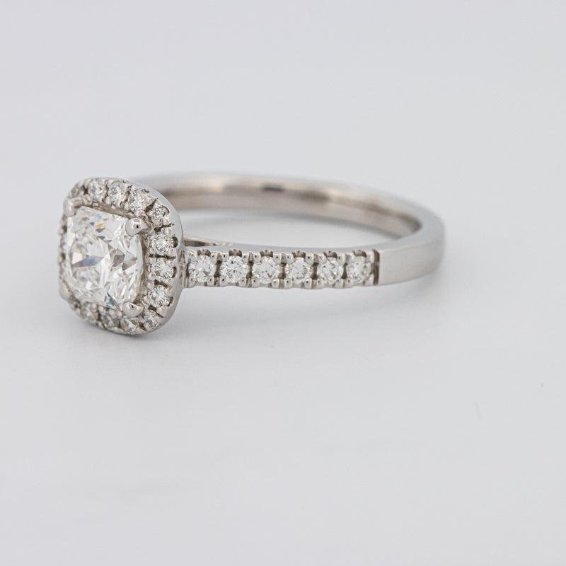 0.80 CT Square Radiant Halo Pavé Solitaire - ZIZOV DIAMONDS