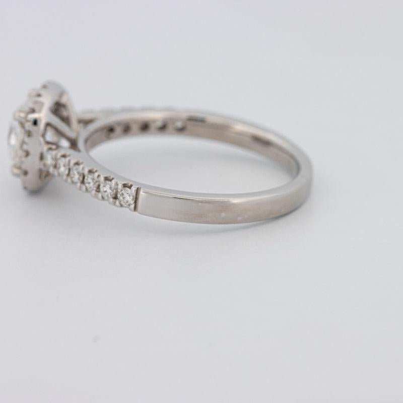 0.80 CT Square Radiant Halo Pavé Solitaire - ZIZOV DIAMONDS