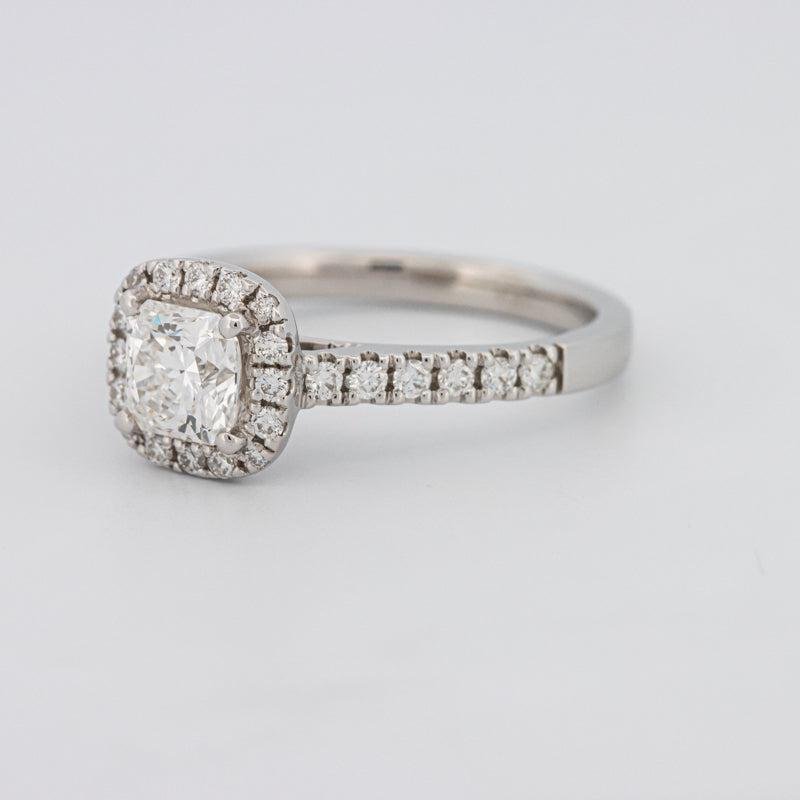 0.80 CT Square Radiant Halo Pavé Solitaire - ZIZOV DIAMONDS