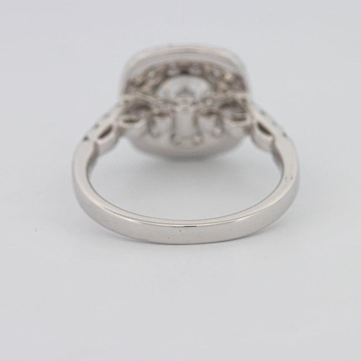 0.90 CT Double Halo Round Solitaire ring - ZIZOV DIAMONDS