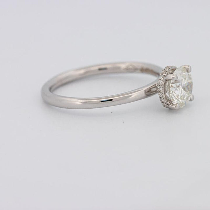 0.90 CT Under - Halo Round Solitaire - ZIZOV DIAMONDS