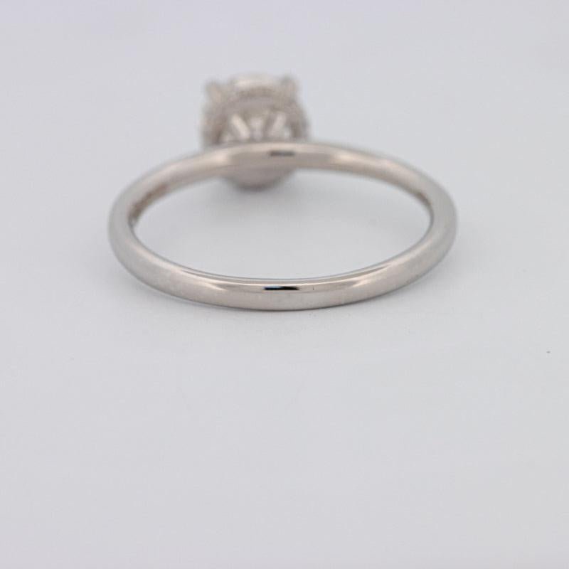 0.90 CT Under - Halo Round Solitaire - ZIZOV DIAMONDS