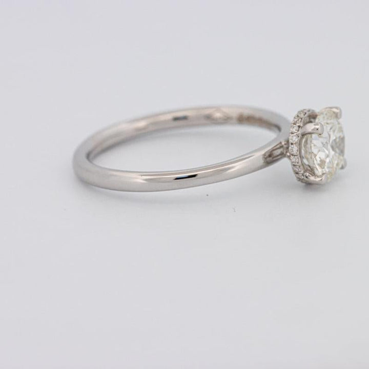 0.90 CT Under - Halo Round Solitaire - ZIZOV DIAMONDS
