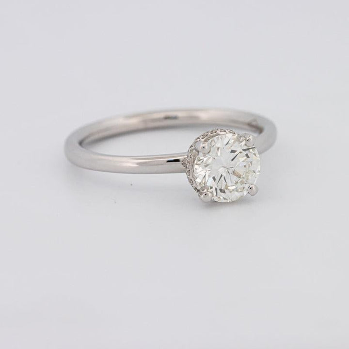 0.90 CT Under - Halo Round Solitaire - ZIZOV DIAMONDS
