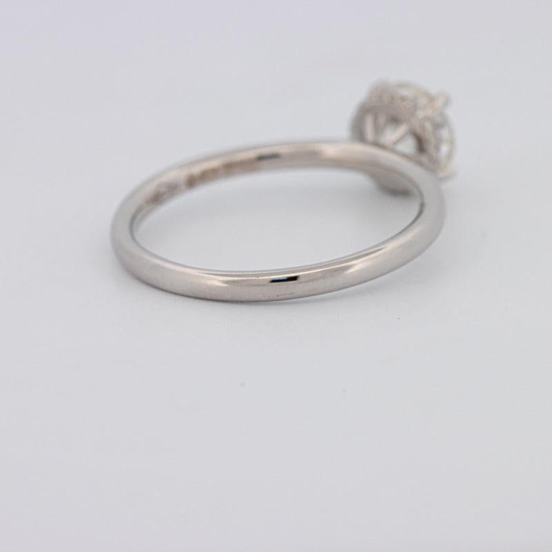 0.90 CT Under - Halo Round Solitaire - ZIZOV DIAMONDS