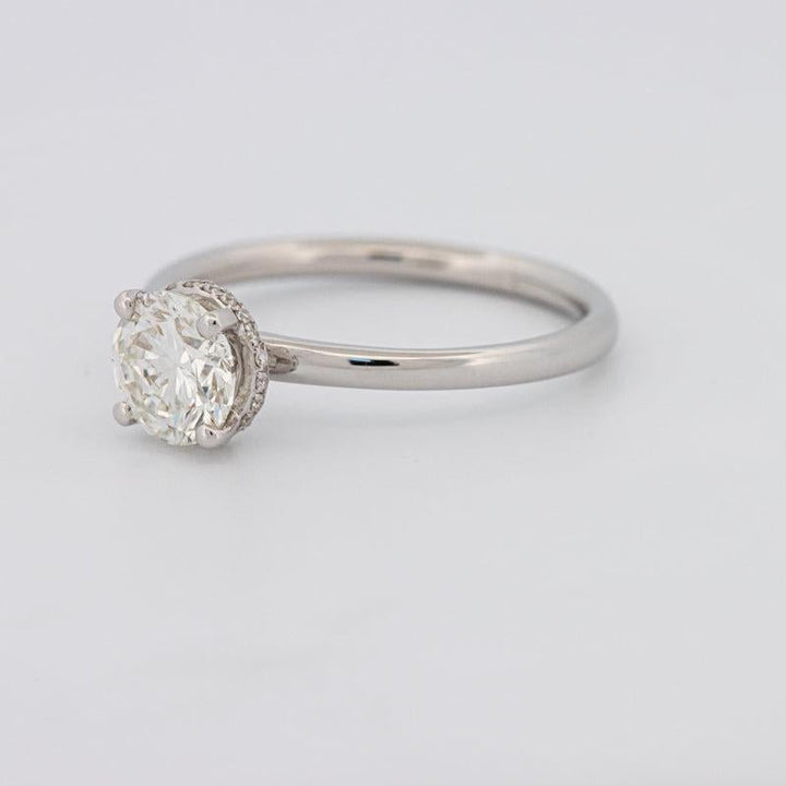 0.90 CT Under - Halo Round Solitaire - ZIZOV DIAMONDS