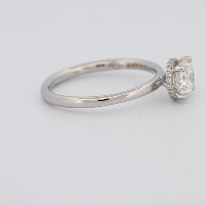0.90 CT Under - Halo Round Solitaire - ZIZOV DIAMONDS