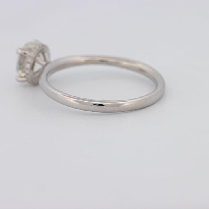 0.90 CT Under - Halo Round Solitaire - ZIZOV DIAMONDS