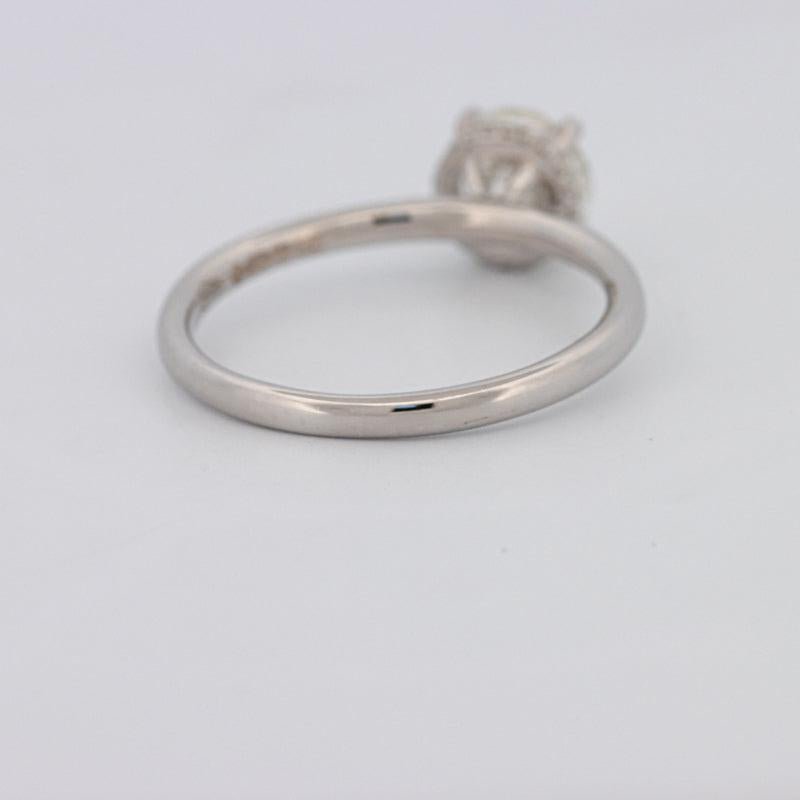 0.90 CT Under - Halo Round Solitaire - ZIZOV DIAMONDS