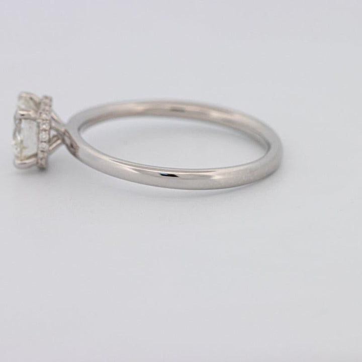 0.90 CT Under - Halo Round Solitaire - ZIZOV DIAMONDS